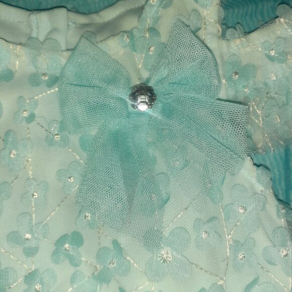 FORMAL DRESS COLD SHOULDER FLORAL TULLE SUMMER SPRING EASTER-GIRLS SIZE 12M - Picture 3 of 5